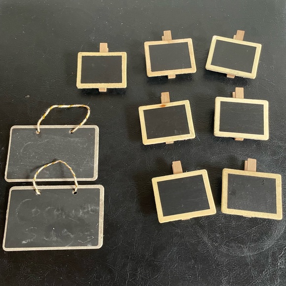 Set of 9 Chalkboard Kitchen/Serving Tray Markers - Picture 1 of 6